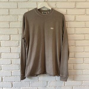 Kith Long Sleeve Lax Tee Shirt Beige Brown Men’s Size Small